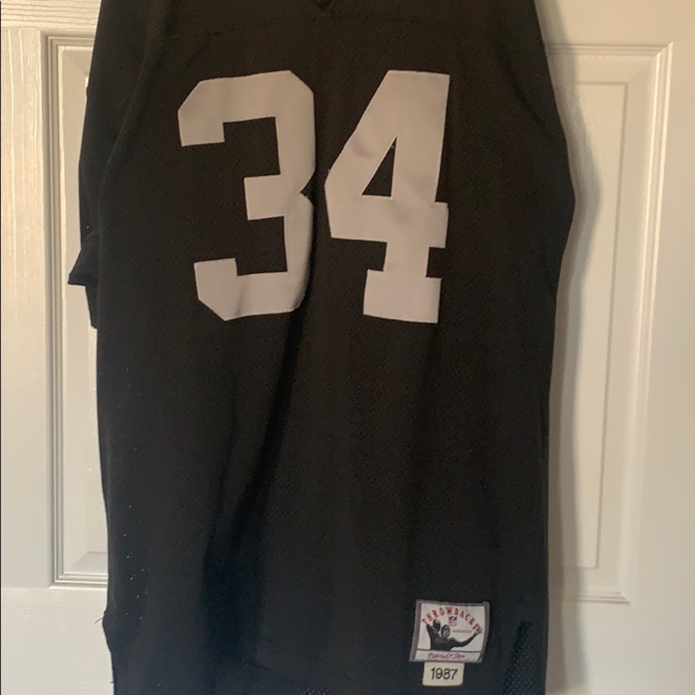 Mitchell & Ness Black Raiders Throwback Jersey